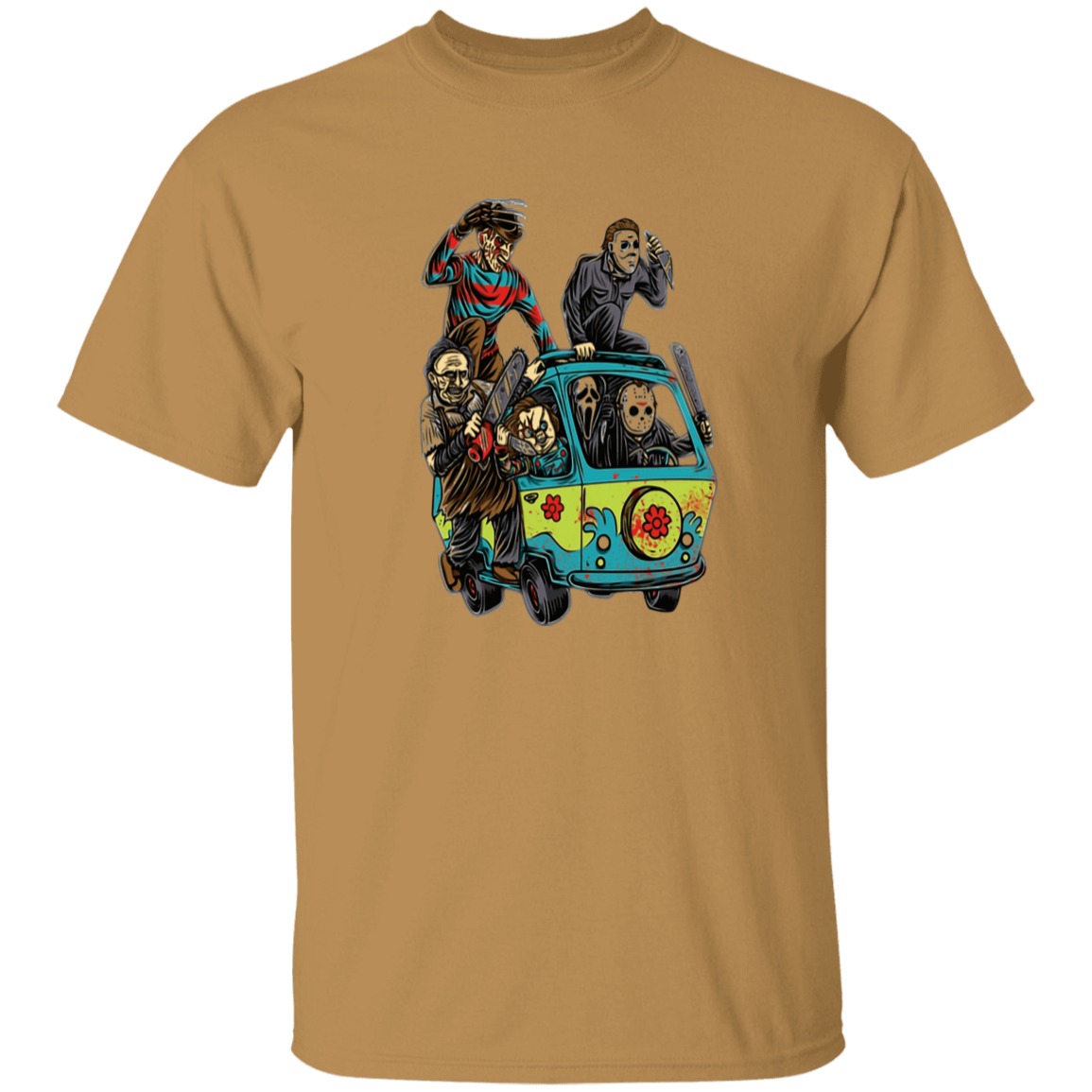 MONSTERS GET AWAY VAN HALLOWEEN T-SHIRT