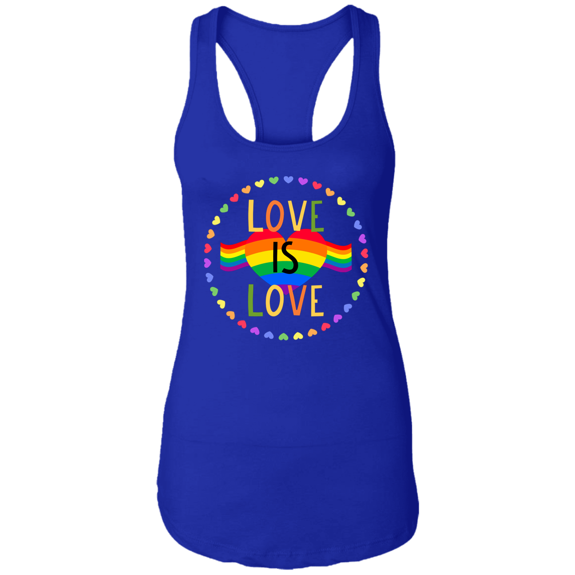 LOVE IS LOVE Ladies Racerback Tank