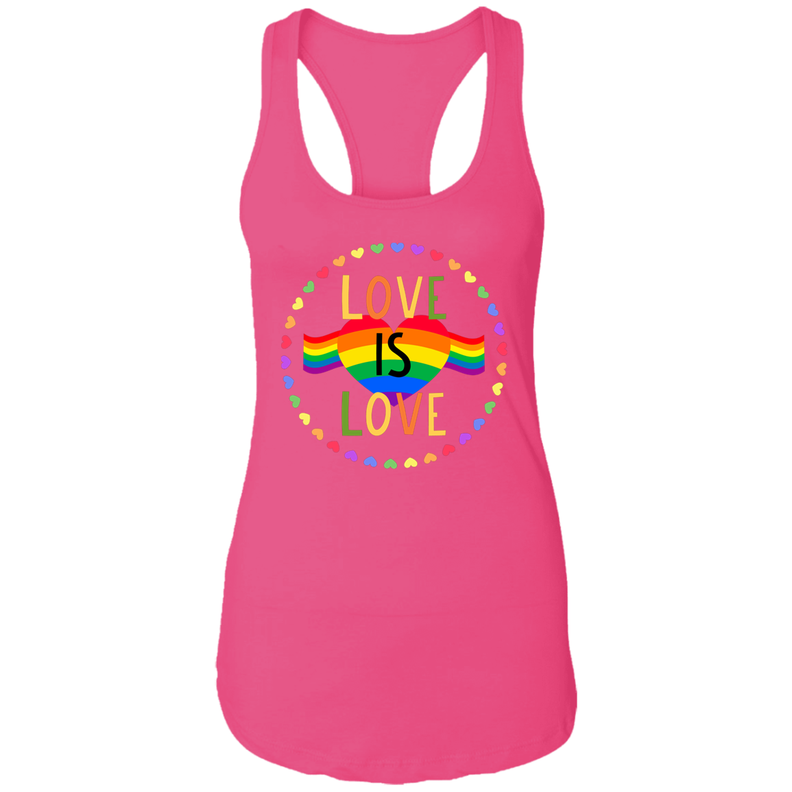 LOVE IS LOVE Ladies Racerback Tank