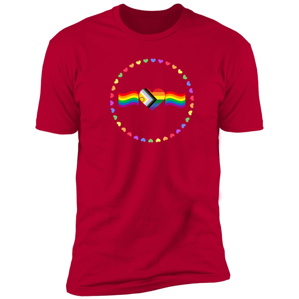 PRIDE HEART FLAG T-SHIRT