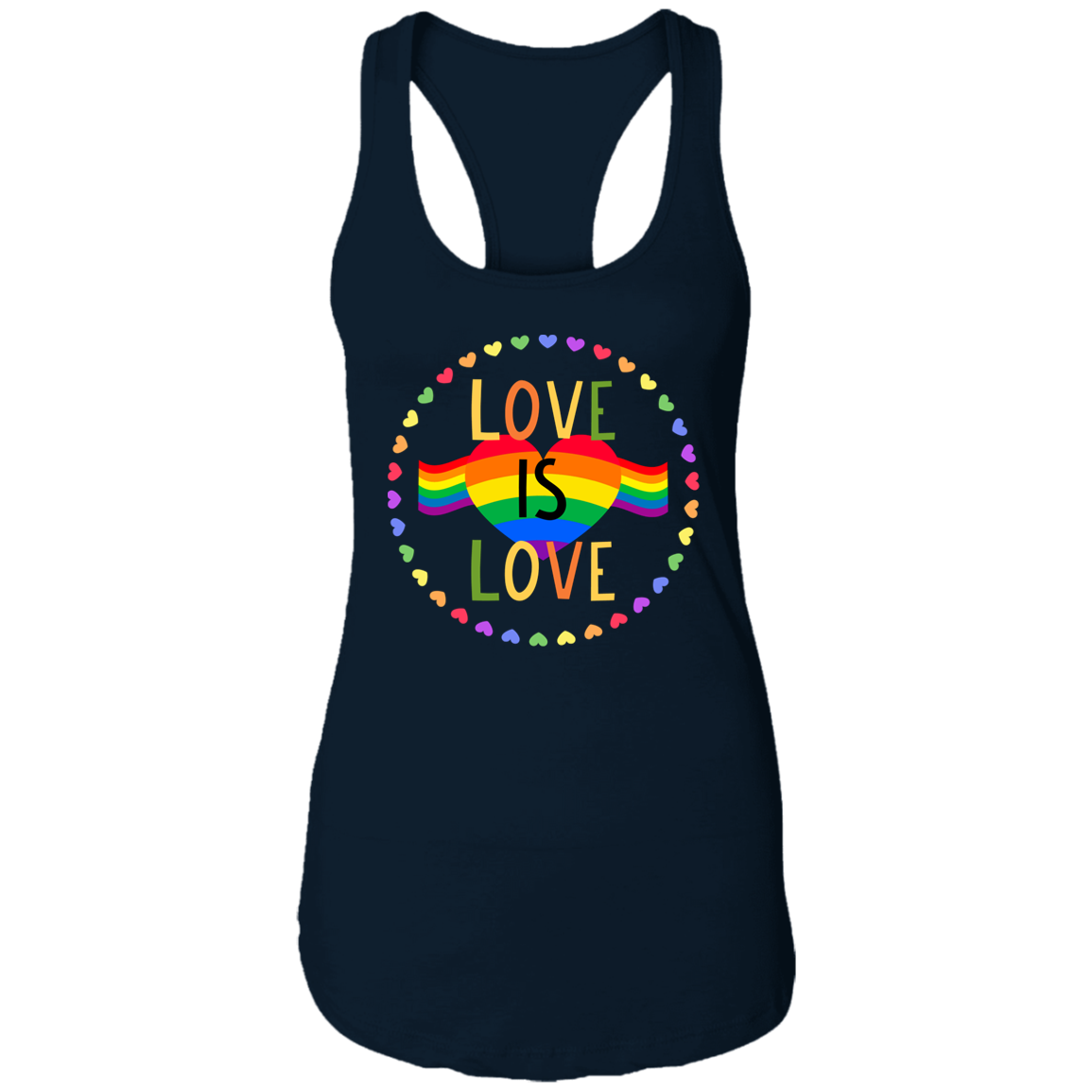 LOVE IS LOVE Ladies Racerback Tank