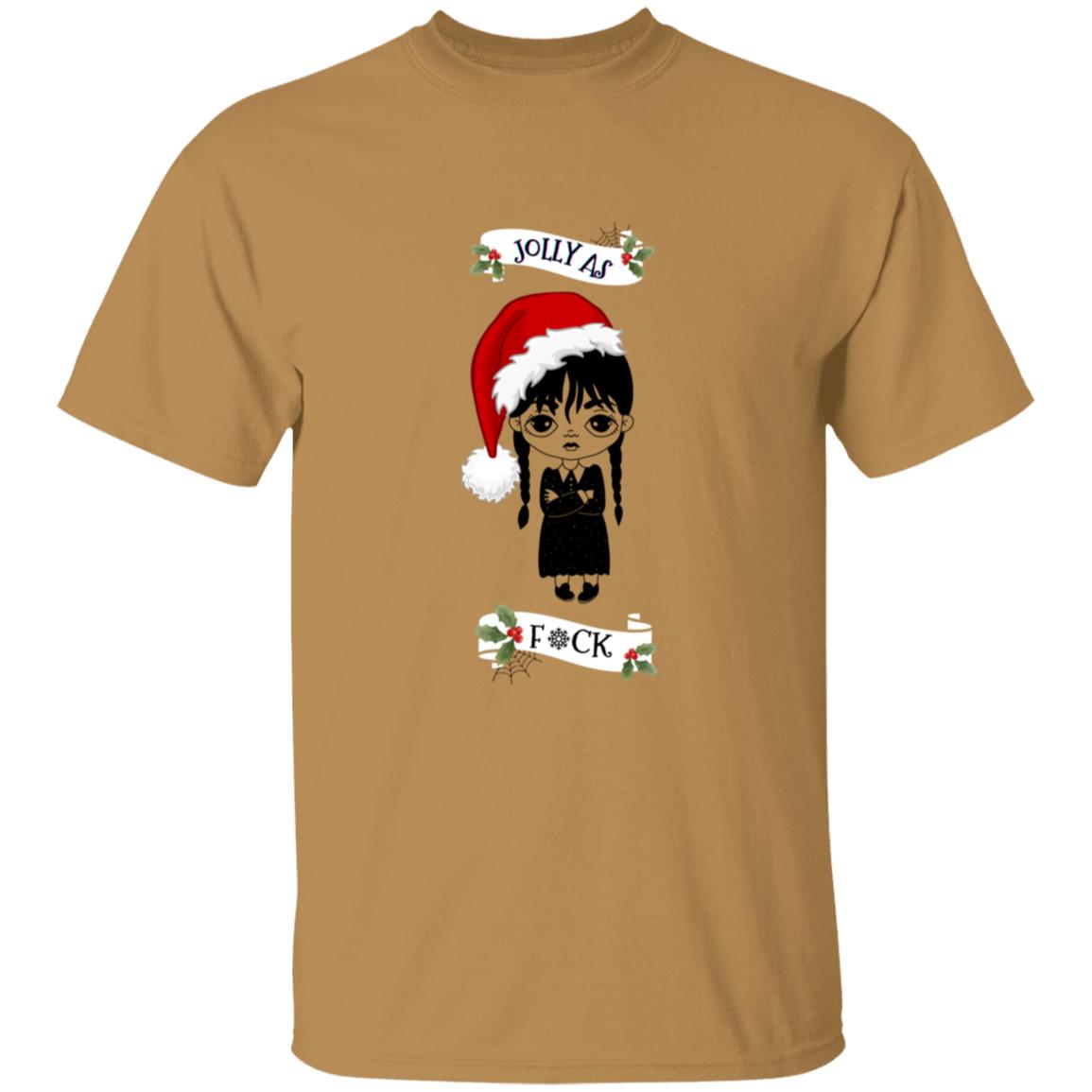 Jolly As F*ck Wednesday Addams Christmas T-shirt