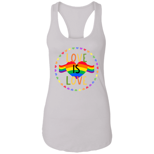 LOVE IS LOVE Ladies Racerback Tank