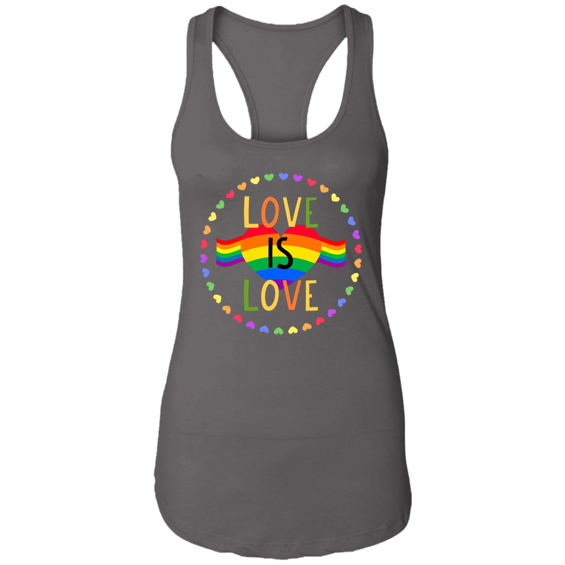 LOVE IS LOVE Ladies Racerback Tank