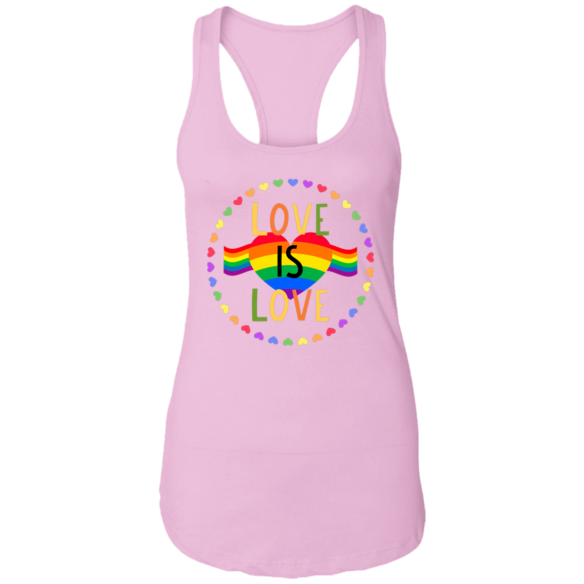 LOVE IS LOVE Ladies Racerback Tank