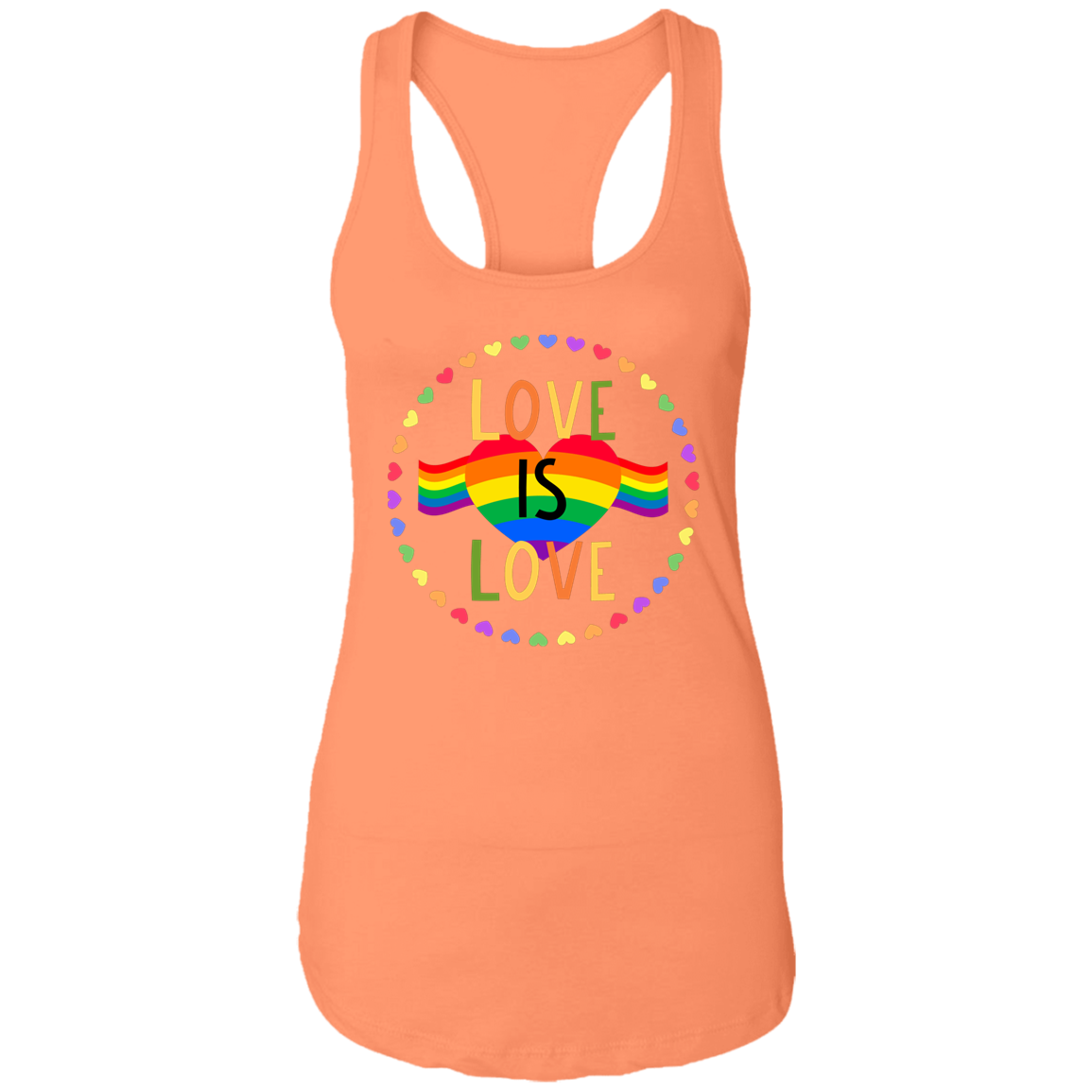 LOVE IS LOVE Ladies Racerback Tank