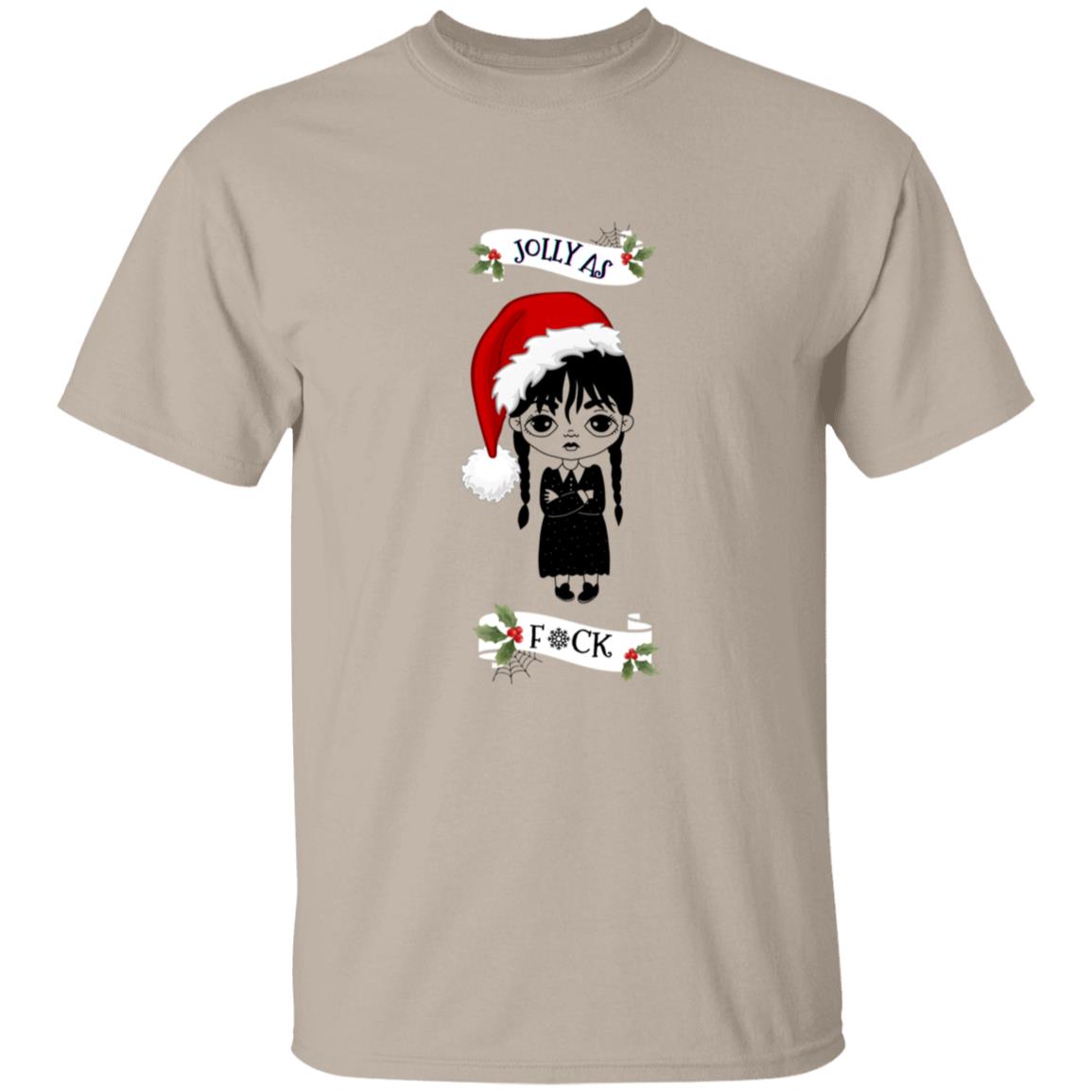 Jolly As F*ck Wednesday Addams Christmas T-shirt