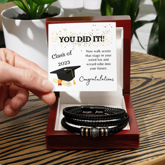 Love You Forever Bracelet | Graduation Gift | 2023 Graduate | Graduation Humor