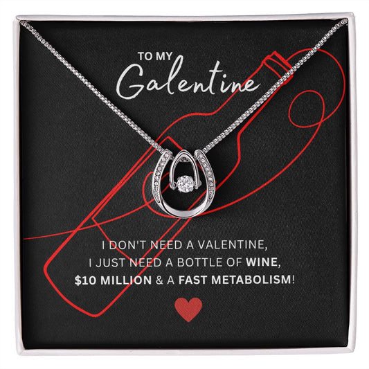 LUCKY IN LOVE NECKLACE | TO MY GALENTINE | GALENTINE'S DAY | TO MY BEST FRIEND