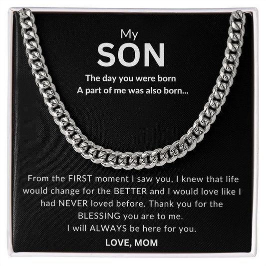 Cuban Link Chain | To My Son | Gift for Son | I Am So Proud of You