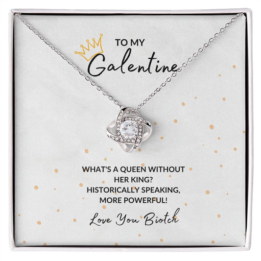 Love Knot Necklace | For My Galentine | Happy Valentine's Day | To My Best Friend