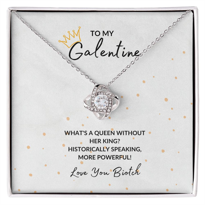 Love Knot Necklace | For My Galentine | Happy Valentine's Day | To My Best Friend