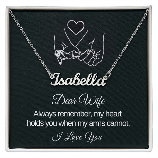 Custom Name Necklace | To My Wife | To My Soulmate | Gift For Her