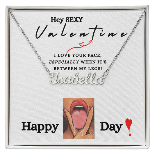 Custom Name Necklace | Valentine's Day Gift | Naughty Valentine | LGBTQIA | Love is Love